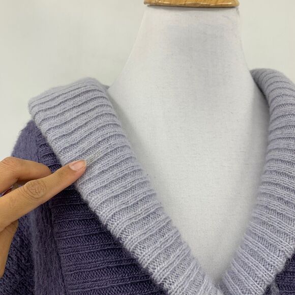 Alafoss Icewool Cardigan Womens M Medium Iron Coal Wool Blend Made In Iceland - Picture 2 of 16